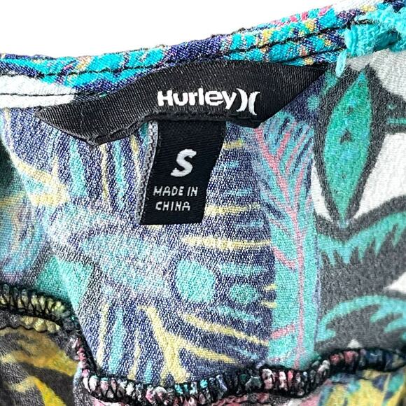 Hurley Romper Vibrant Floral with Crochet Details Size Small Youth - Picture 3 of 9